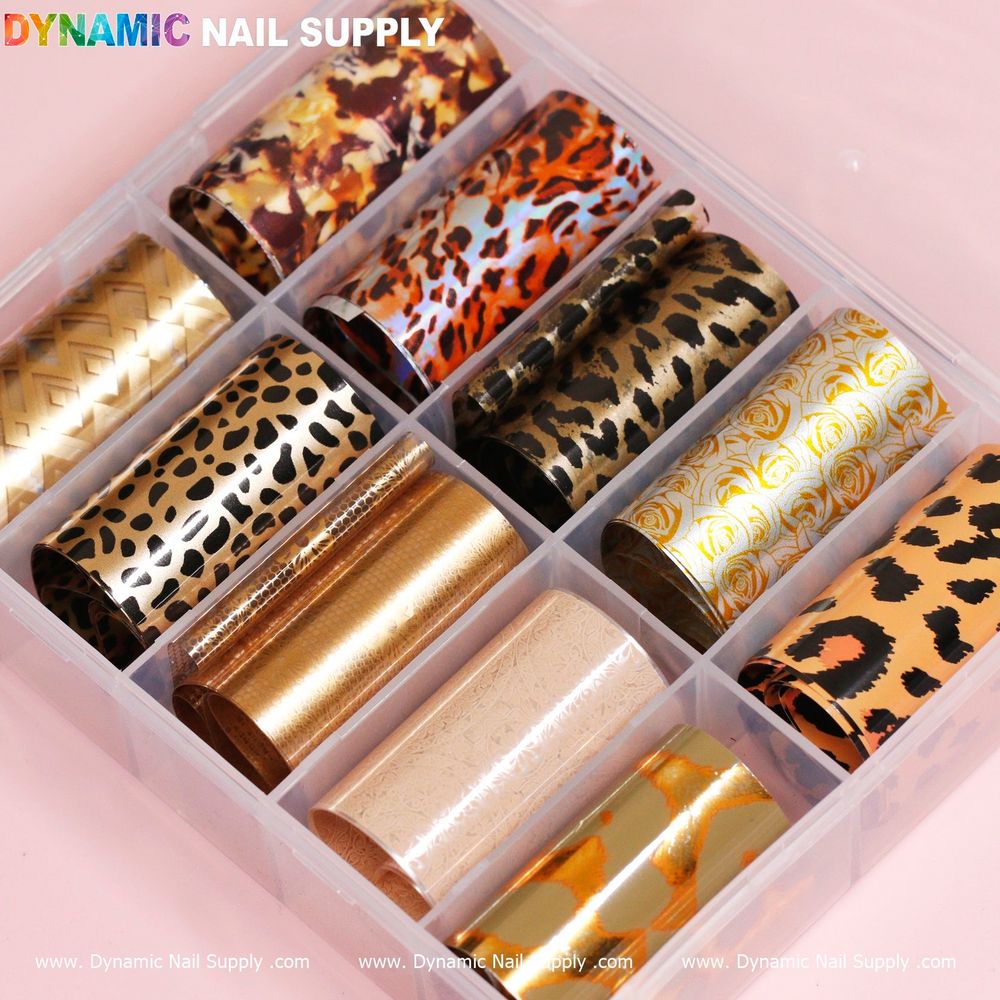 animal skin nail art foils - 2