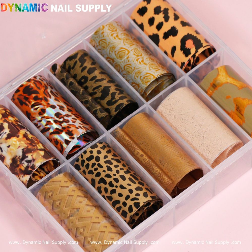 animal skin nail art foils - 3