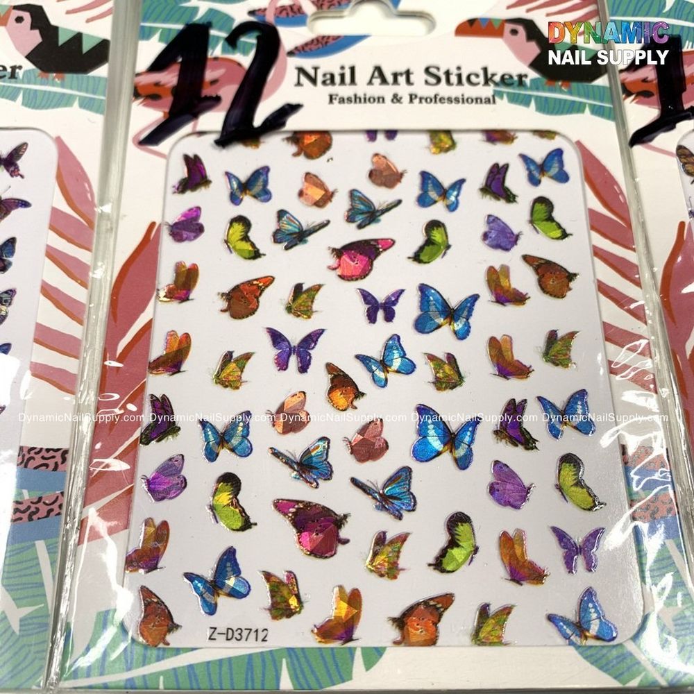 Butterfly Nail Stickers Set for Spring/Summer Nail Trends
