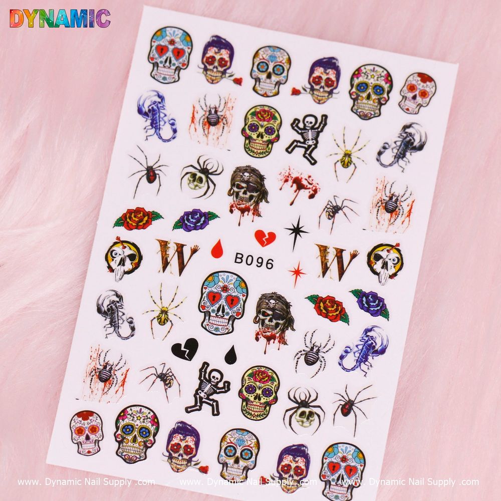 Day of the Dead Nail Stickers: Salon-Quality at Home